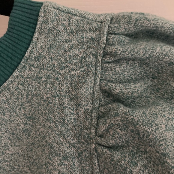 LOFT Puff-Sleeve Sweatshirt with Contrast Trim - Picture 3 of 5